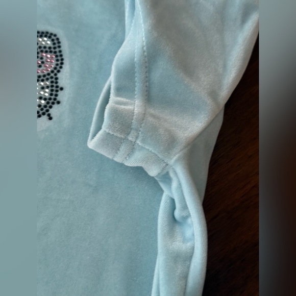 Hello Kitty Light Blue Velour Kids T-Shirt - Picture 6 of 9